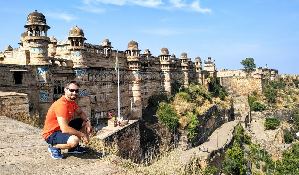 Pięknie położony fort w Gwaliorze