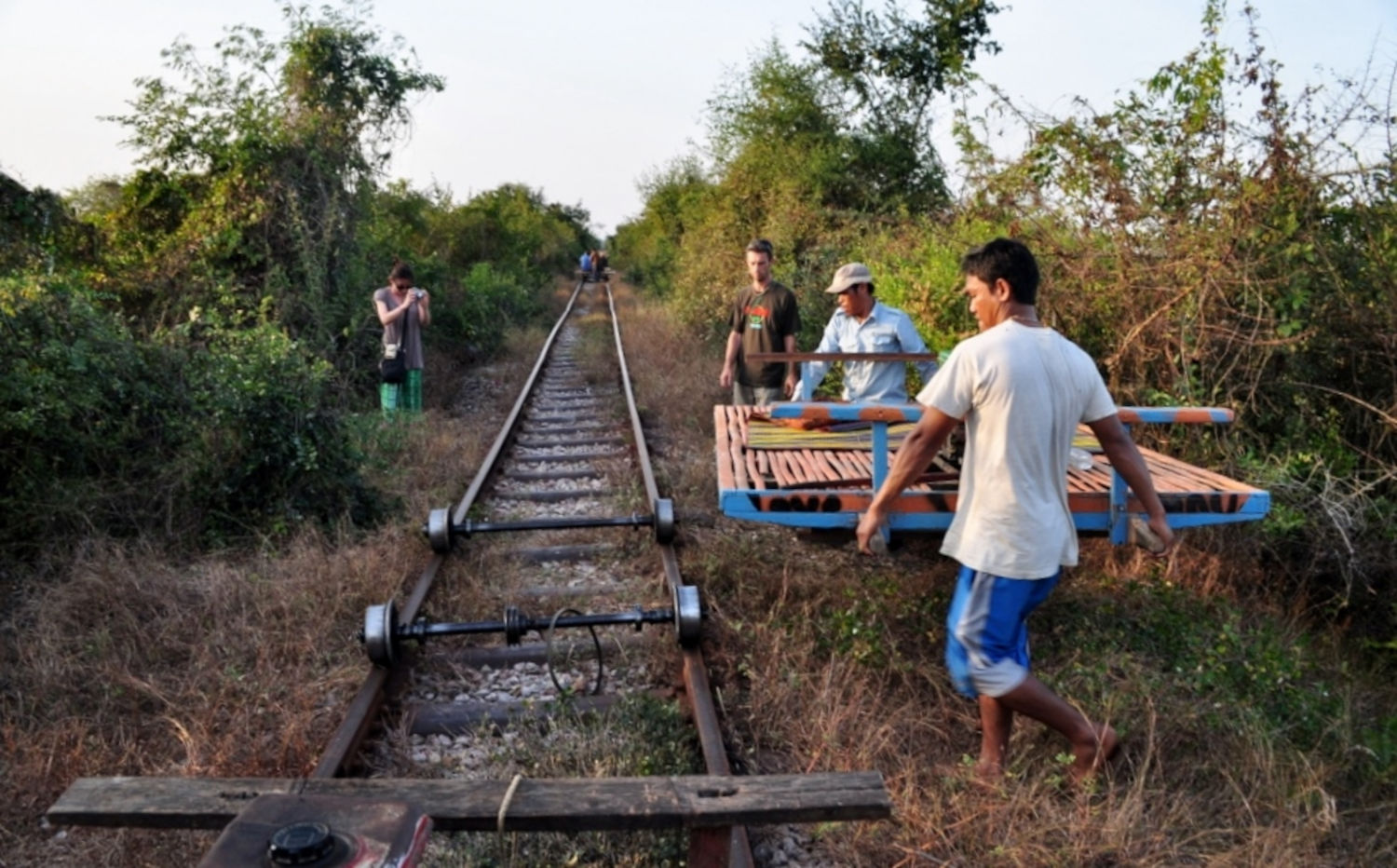 Bamboo train