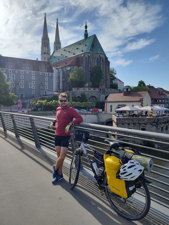 Na moście pomiędzy niemieckim Görlitz a polskim Zgorzelcem