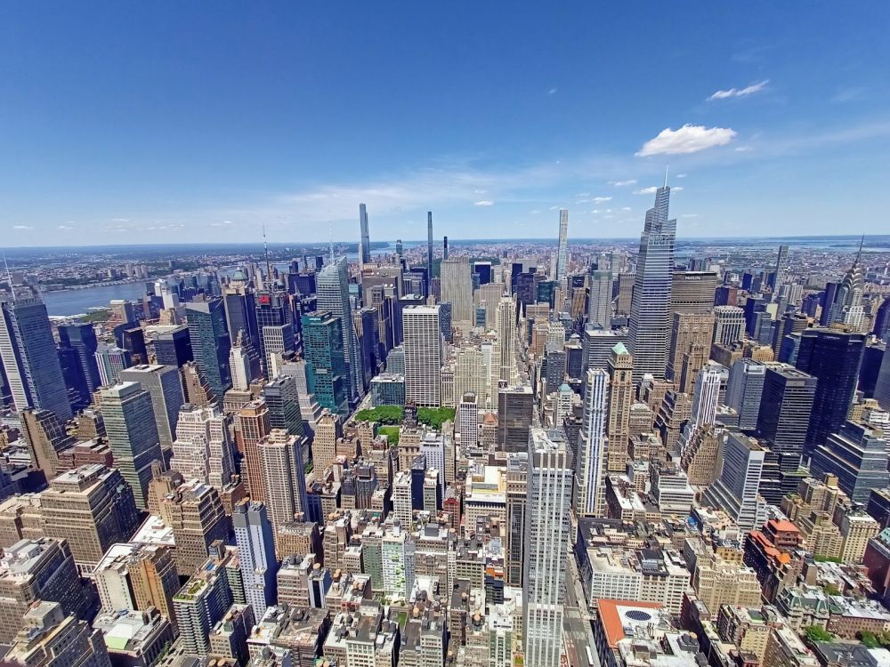 Fenomenalna panorama Manhattanu z Empire State Boulding!