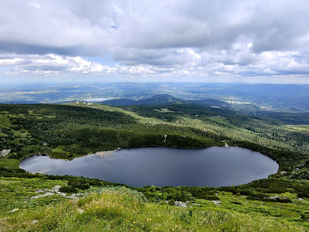 Z widokiem na Kocioł Wielkiego Stawu Z widokiem na Kocioł Wielkiego Stawu