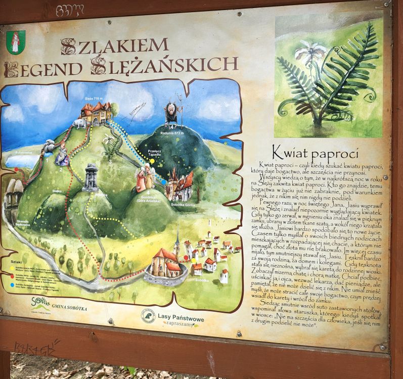 Mapa Ślężańskich legend