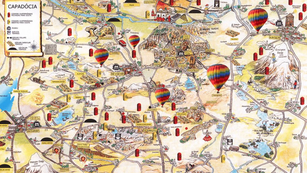 Bajkowa mapa Kapadocji Bajkowa mapa Kapadocji